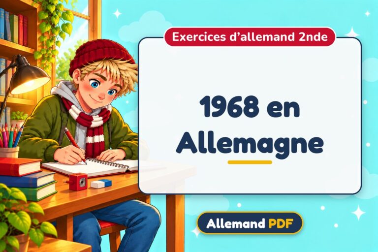 1968 en Allemagne : exercices d’allemand 2nde, illustration Allemand PDF