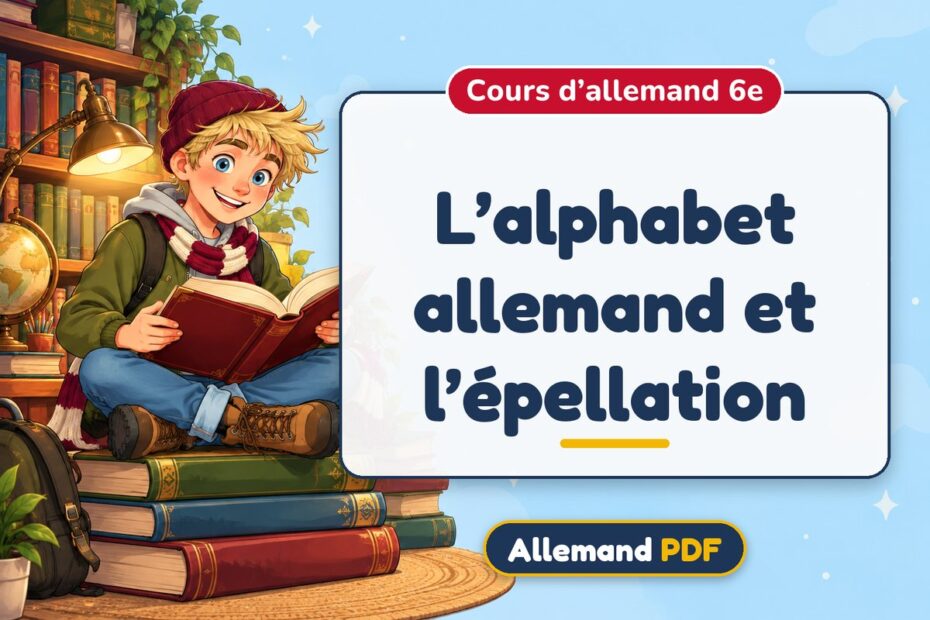 L’alphabet allemand et l’épellation : cours d’allemand 6e, illustration Allemand PDF