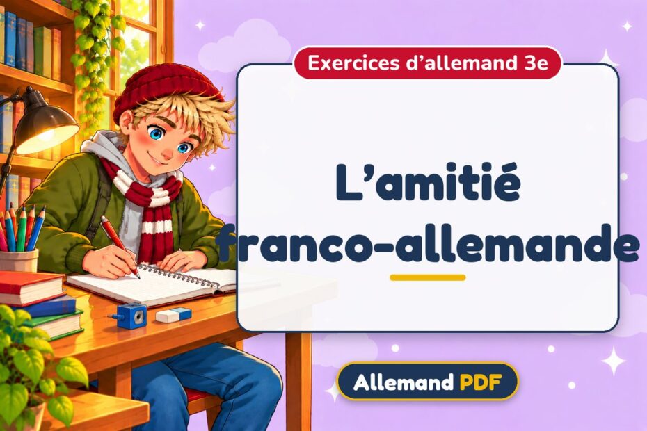 L’amitié franco-allemande : exercices d’allemand 3e, illustration Allemand PDF