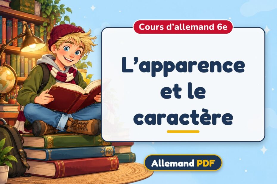 L’apparence et le caractère : cours d’allemand 6e, illustration Allemand PDF