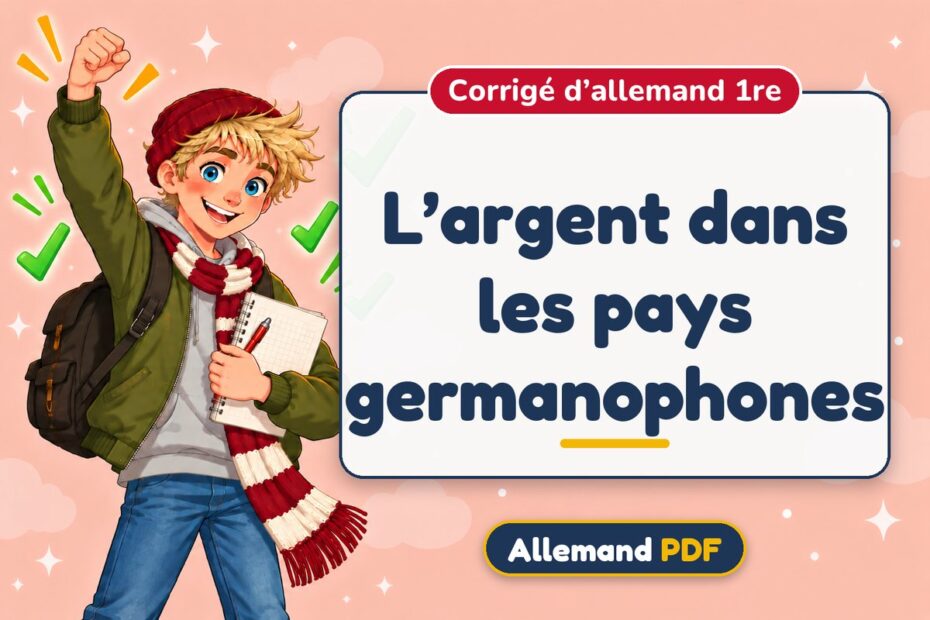 L’argent dans les pays germanophones : corrigé d’allemand 1re, illustration Allemand PDF