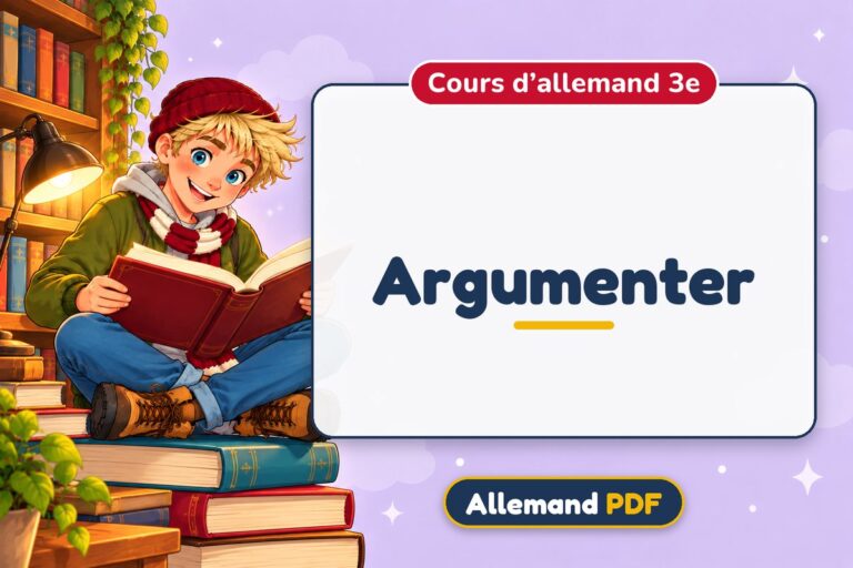 Argumenter : cours d’allemand 3e, illustration Allemand PDF