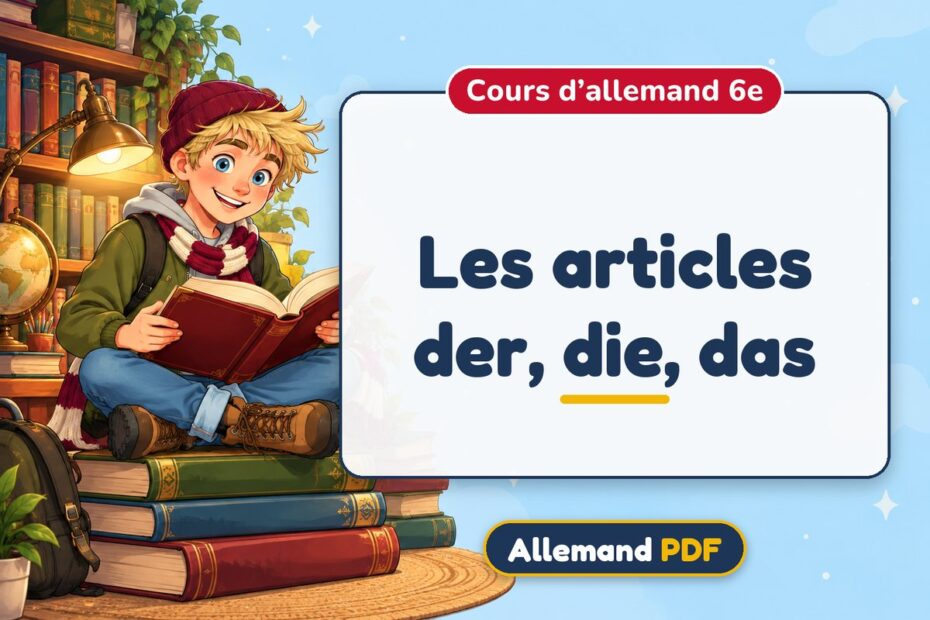 Les articles der, die, das : cours d’allemand 6e, illustration Allemand PDF