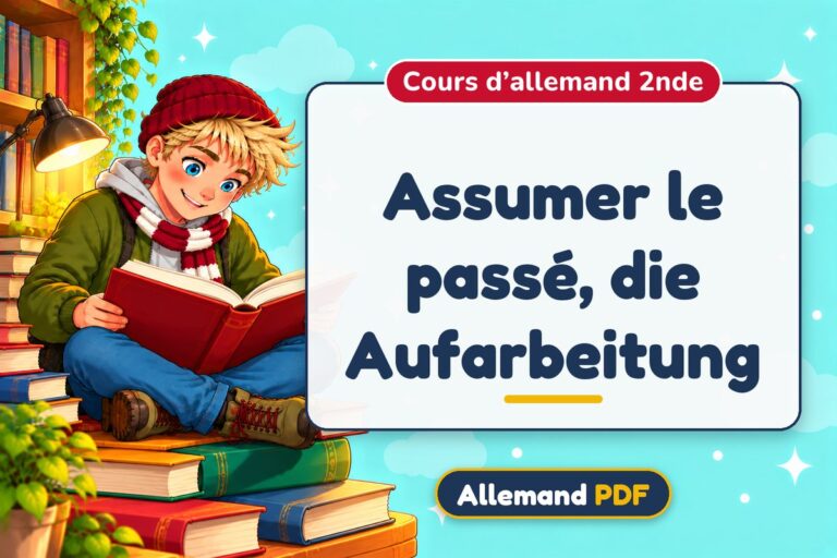 Assumer le passé, die Aufarbeitung : cours d’allemand 2nde, illustration Allemand PDF