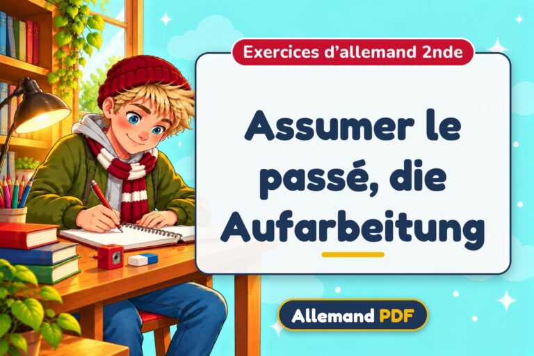 Assumer le passé, die Aufarbeitung : exercices d’allemand 2nde, illustration Allemand PDF