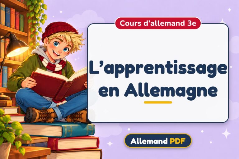 L’apprentissage en Allemagne : cours d’allemand 3e, illustration Allemand PDF