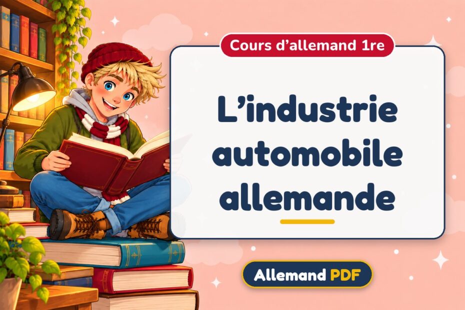 L’industrie automobile allemande : cours d’allemand 1re, illustration Allemand PDF