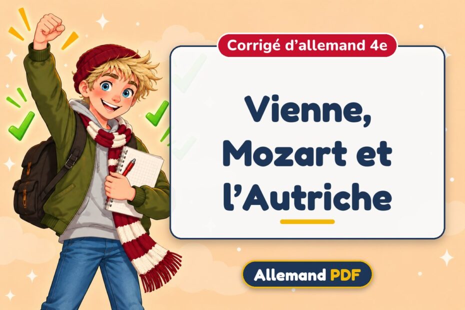 Vienne, Mozart et l’Autriche : corrigé d’allemand 4e, illustration Allemand PDF