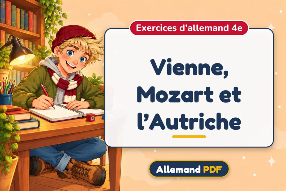 Vienne, Mozart et l’Autriche : exercices d’allemand 4e, illustration Allemand PDF