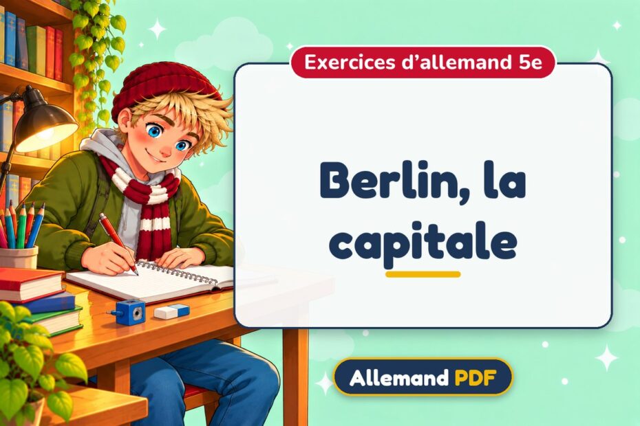 Berlin, la capitale : exercices d’allemand 5e, illustration Allemand PDF