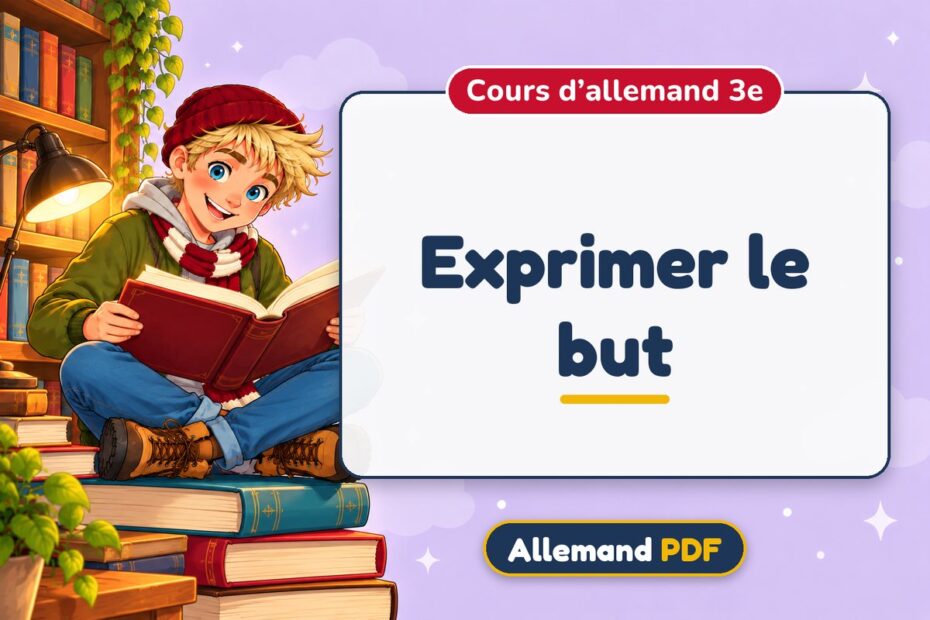 Exprimer le but : cours d’allemand 3e, illustration Allemand PDF