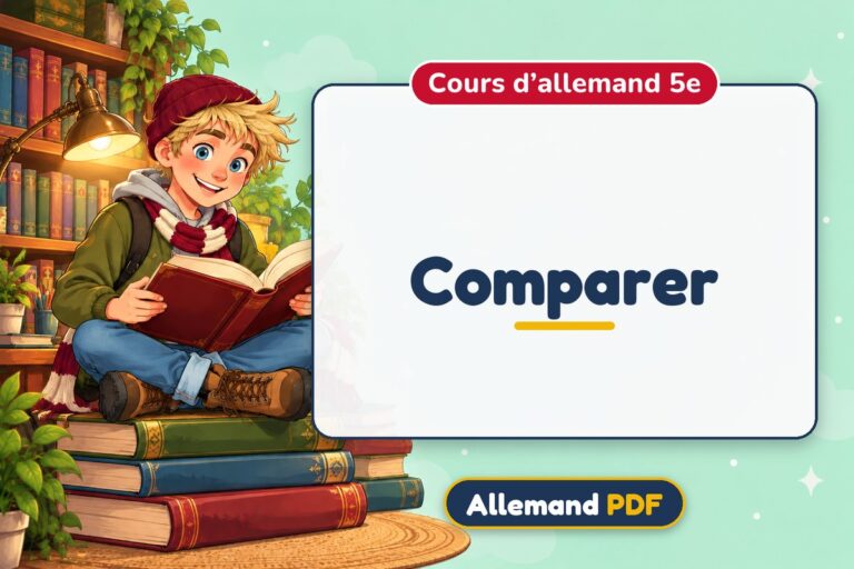 Comparer : cours d’allemand 5e, illustration Allemand PDF