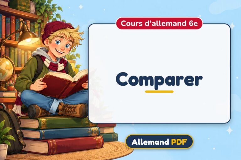 Comparer : cours d’allemand 6e, illustration Allemand PDF