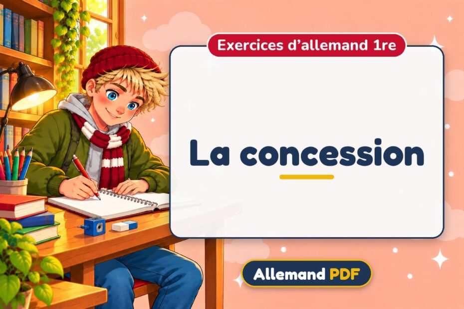 La concession : exercices d’allemand 1re, illustration Allemand PDF