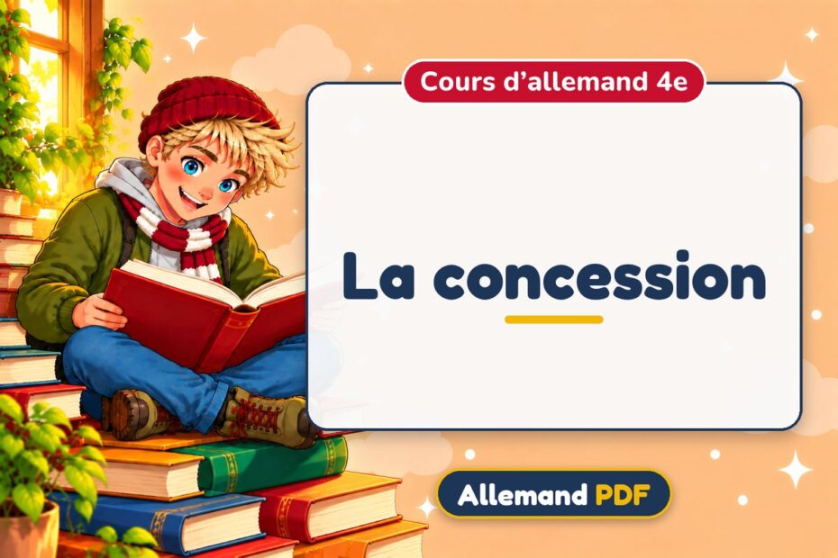 La concession : cours d’allemand 4e, illustration Allemand PDF