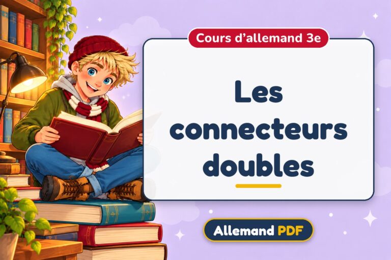 Les connecteurs doubles : cours d’allemand 3e, illustration Allemand PDF