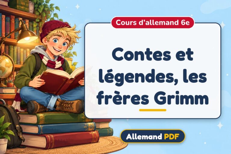 Contes et légendes, les frères Grimm : cours d’allemand 6e, illustration Allemand PDF