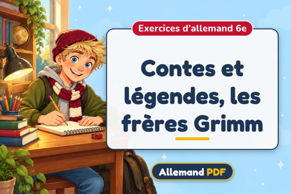 Contes et légendes, les frères Grimm : exercices d’allemand 6e, illustration Allemand PDF