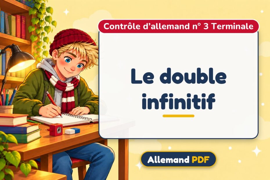 Le double infinitif : contrôle d’allemand n° 3 terminale, illustration Allemand PDF