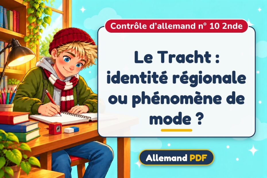 Le Tracht : identité régionale ou phénomène de mode ? : contrôle d’allemand n° 10 2nde, illustration Allemand PDF