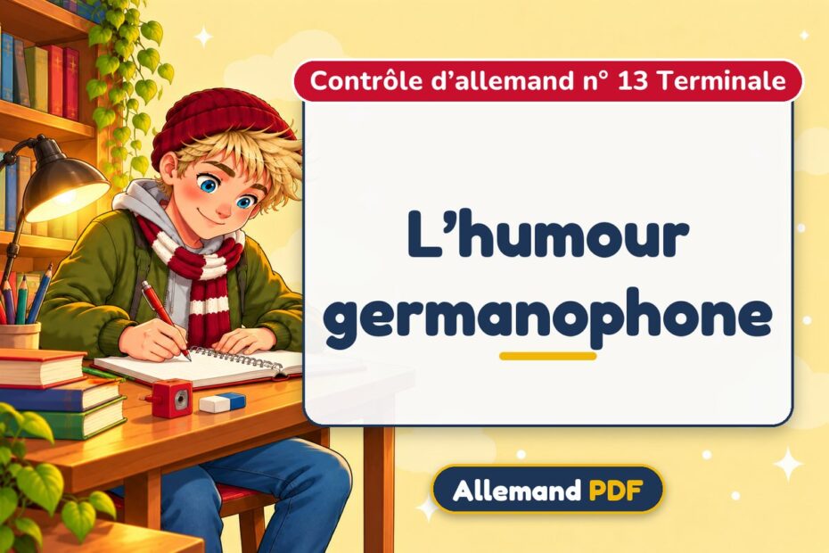 L’humour germanophone : contrôle d’allemand n° 13 terminale, illustration Allemand PDF