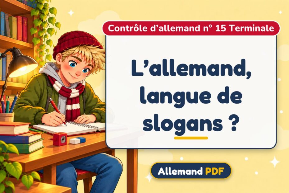 L’allemand, langue de slogans ? : contrôle d’allemand n° 15 terminale, illustration Allemand PDF