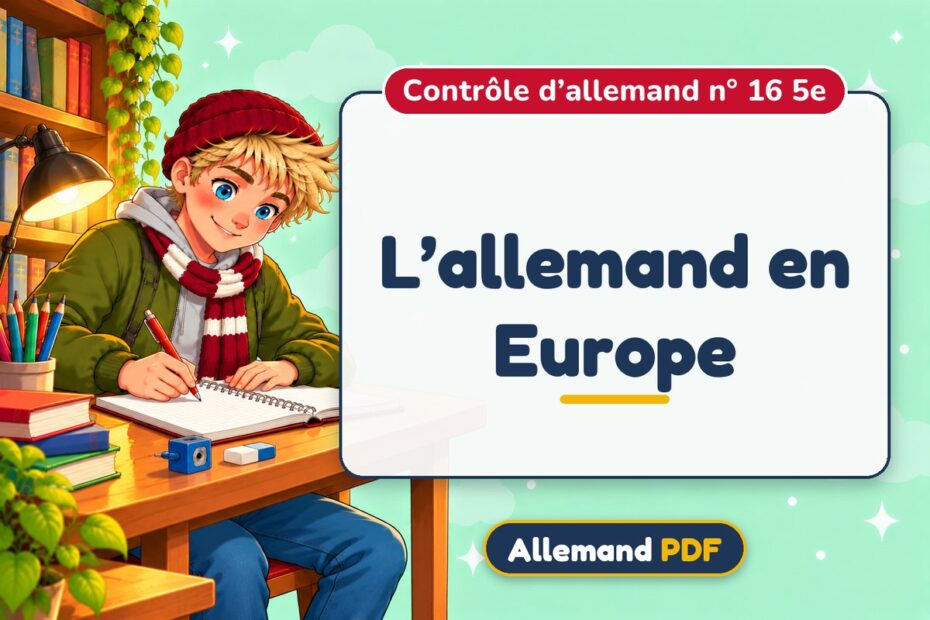 L’allemand en Europe : contrôle d’allemand n° 16 5e, illustration Allemand PDF