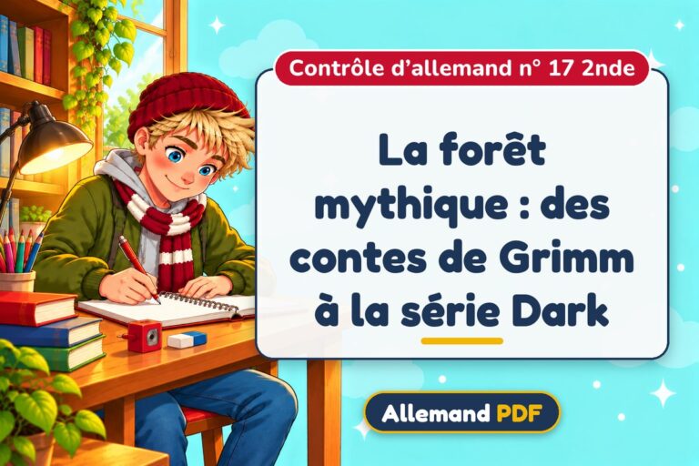 La forêt mythique : des contes de Grimm à la série Dark : contrôle d’allemand n° 17 2nde, illustration Allemand PDF