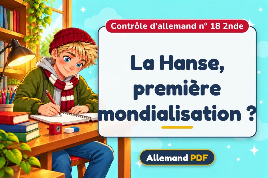 La Hanse, première mondialisation ? : contrôle d’allemand n° 18 2nde, illustration Allemand PDF