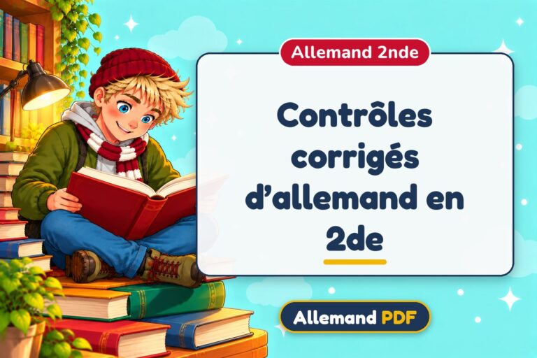 Contrôles corrigés d’allemand en 2de : illustration Allemand PDF