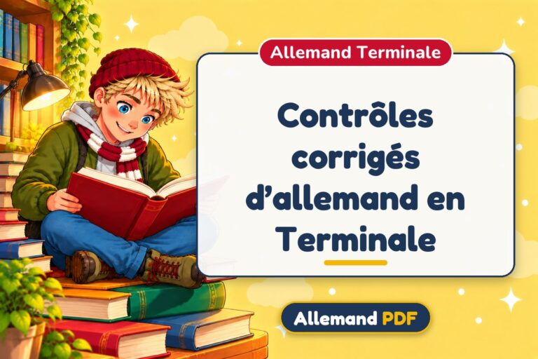 Contrôles corrigés d’allemand en Terminale : illustration Allemand PDF