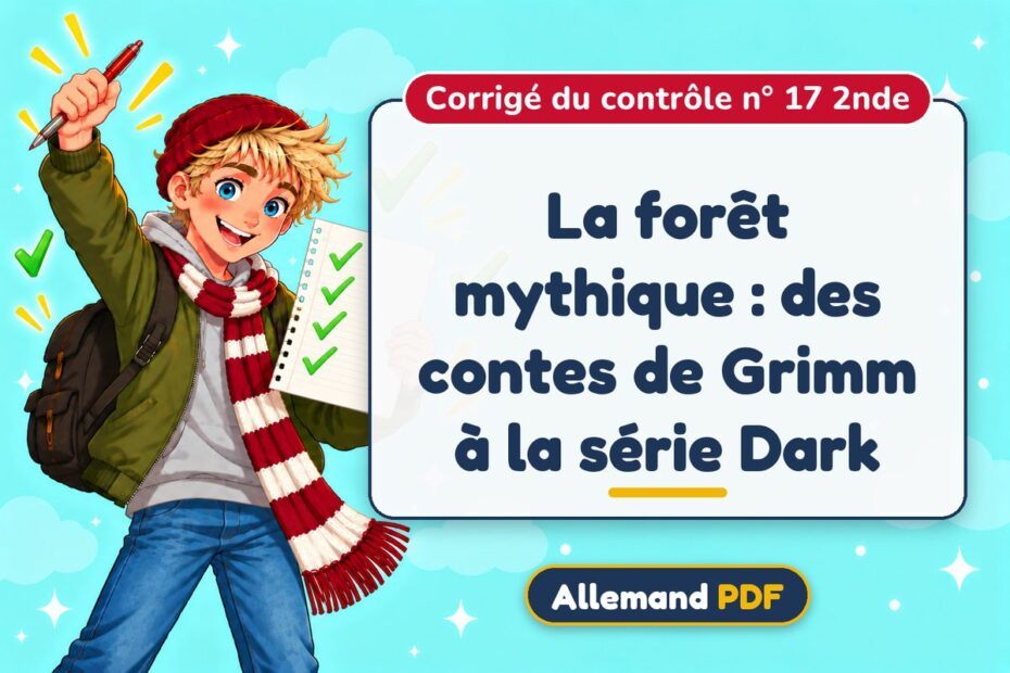 La forêt mythique : des contes de Grimm à la série Dark : corrigé du contrôle n° 17 2nde, illustration Allemand PDF