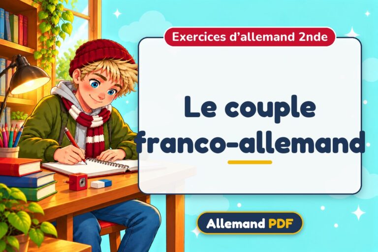 Le couple franco-allemand : exercices d’allemand 2nde, illustration Allemand PDF