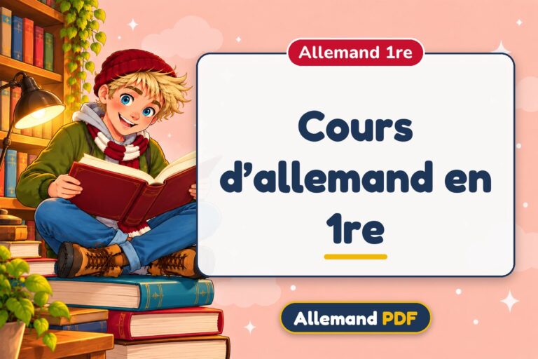 Cours d’allemand en 1re : illustration Allemand PDF