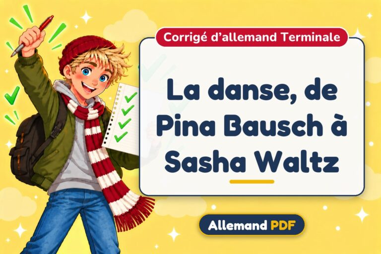 La danse, de Pina Bausch à Sasha Waltz : corrigé d’allemand terminale, illustration Allemand PDF