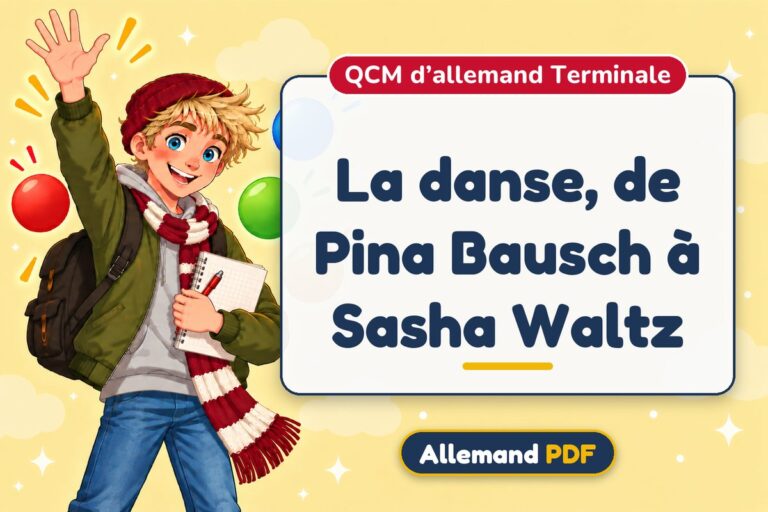 La danse, de Pina Bausch à Sasha Waltz : QCM d’allemand terminale, illustration Allemand PDF