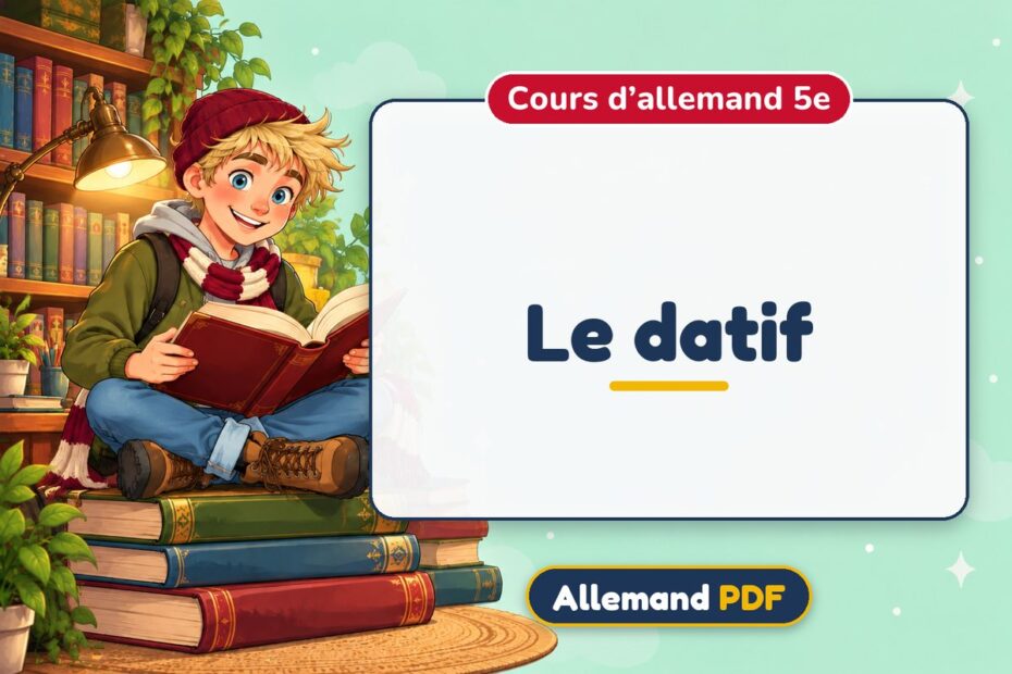 Le datif : cours d’allemand 5e, illustration Allemand PDF