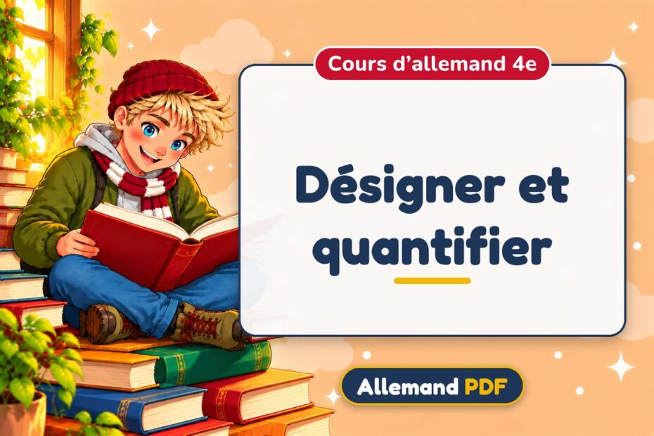 Désigner et quantifier : cours d’allemand 4e, illustration Allemand PDF