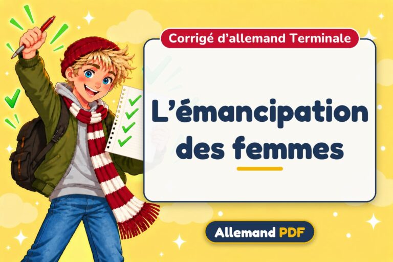 L’émancipation des femmes : corrigé d’allemand terminale, illustration Allemand PDF