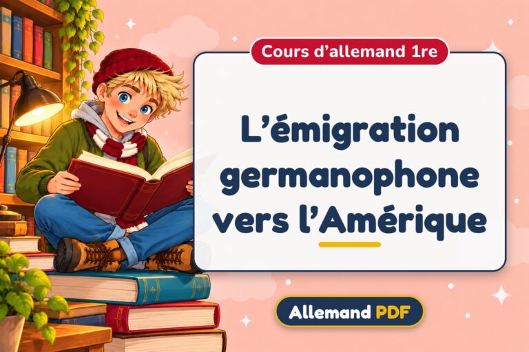 L’émigration germanophone vers l’Amérique : cours d’allemand 1re, illustration Allemand PDF
