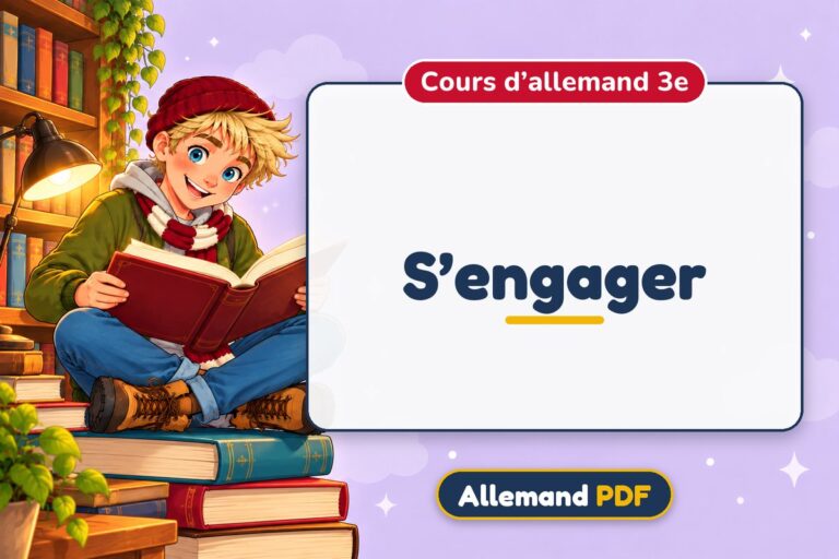 S’engager : cours d’allemand 3e, illustration Allemand PDF