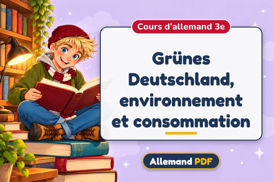 Grünes Deutschland, environnement et consommation : cours d’allemand 3e, illustration Allemand PDF