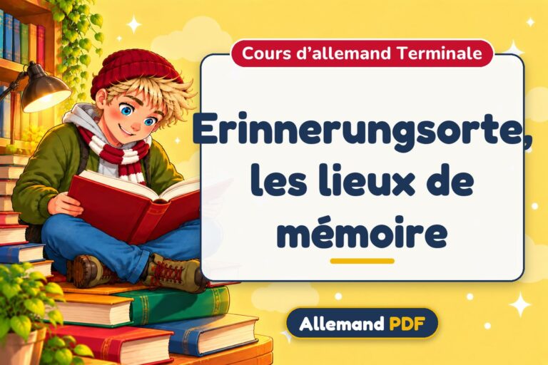 Erinnerungsorte, les lieux de mémoire : cours d’allemand terminale, illustration Allemand PDF