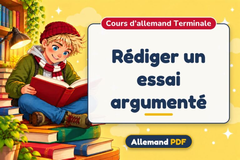 Rédiger un essai argumenté : cours d’allemand terminale, illustration Allemand PDF