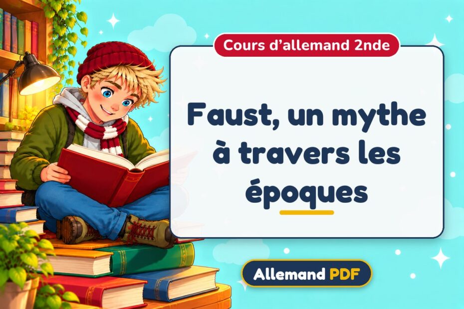 Faust, un mythe à travers les époques : cours d’allemand 2nde, illustration Allemand PDF