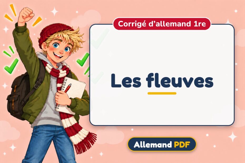 Les fleuves : corrigé d’allemand 1re, illustration Allemand PDF