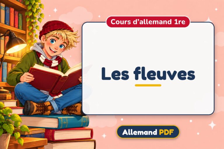 Les fleuves : cours d’allemand 1re, illustration Allemand PDF