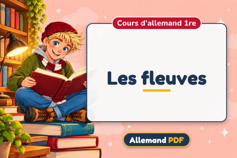 Les fleuves : cours d’allemand 1re, illustration Allemand PDF