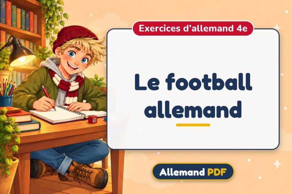 Le football allemand : exercices d’allemand 4e, illustration Allemand PDF
