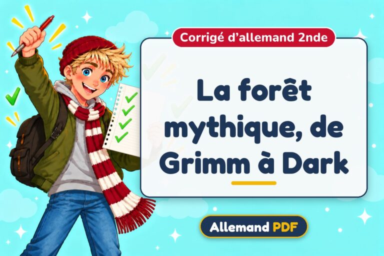 La forêt mythique, de Grimm à Dark : corrigé d’allemand 2nde, illustration Allemand PDF